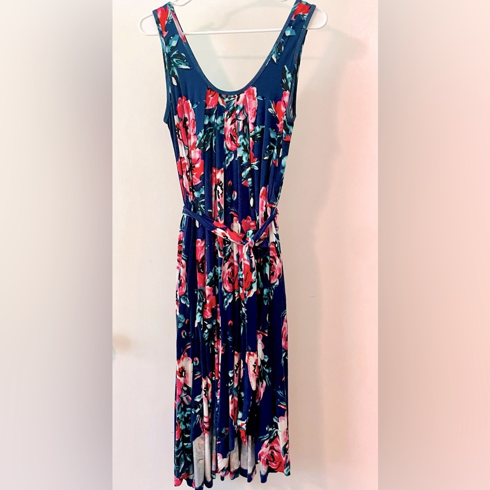 Latched Mama Printed Nursing Romper - Petite / Painted Navy Rose